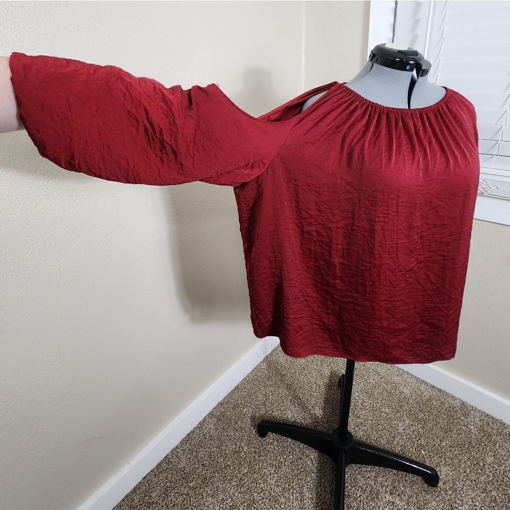 1. State Cold Shoulder Top 3X NWT Plus Size Style 8250092 Cold Shoulder Blouse